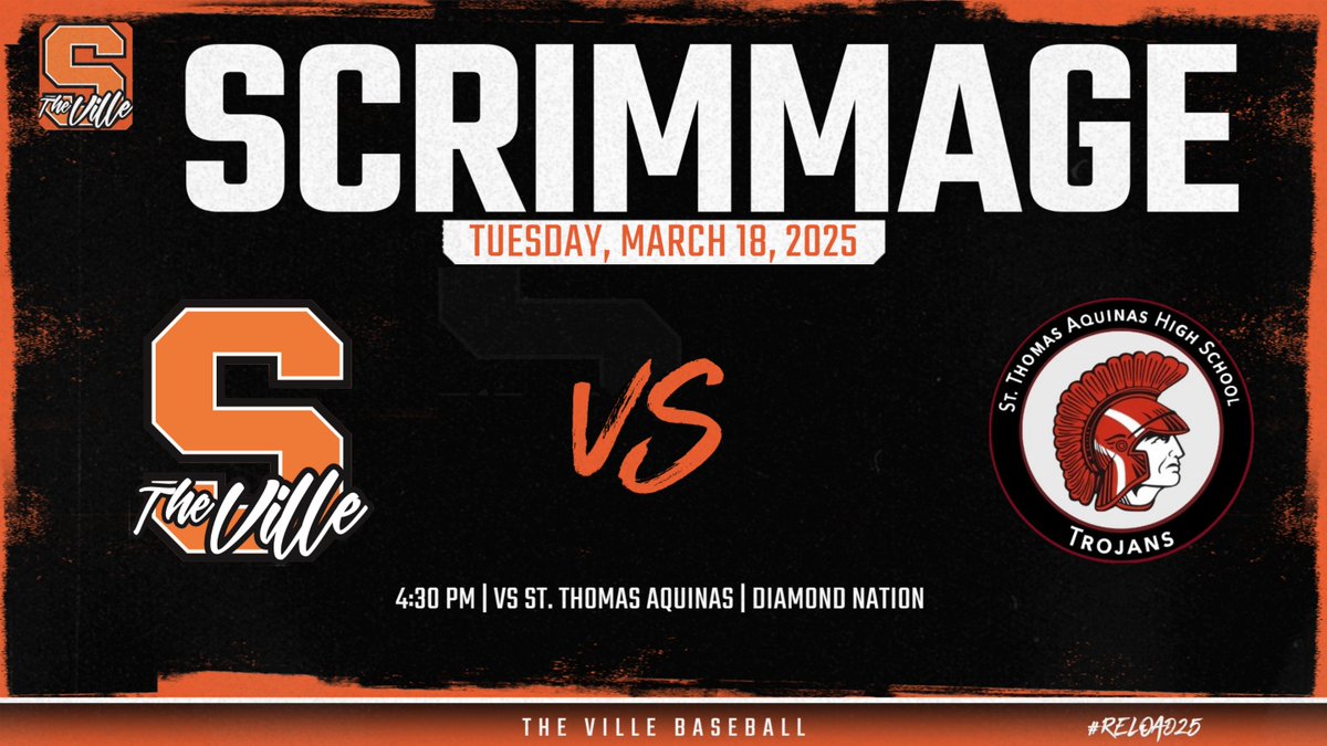 ⚾️ The wait is over.

We take the field for our first scrimmage of the year today against St. Thomas Aquinas at Diamond Nation.

First pitch: 4:30 PM

The road to a big season starts now. #reload25