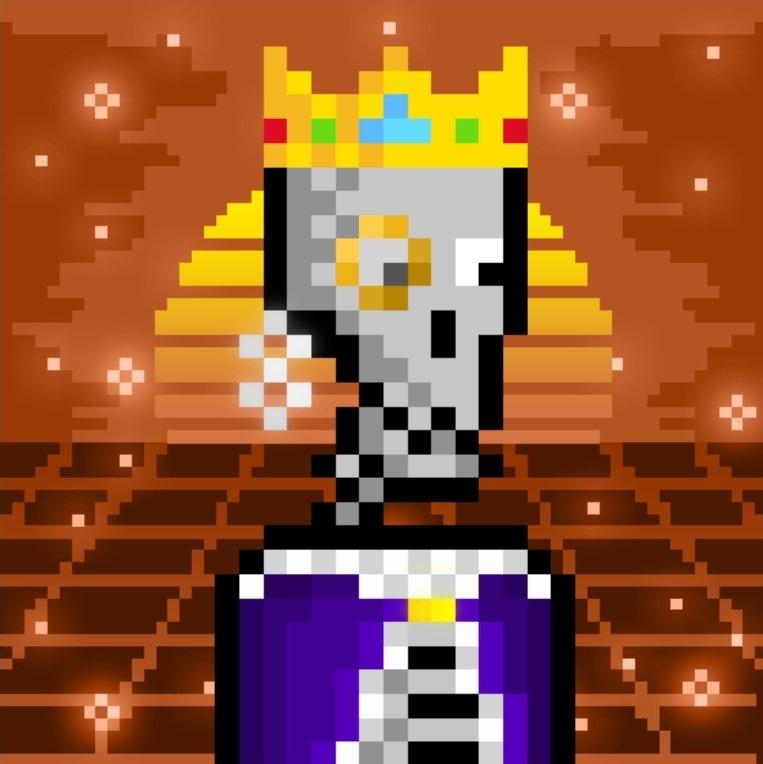 WooX_Bull's tweet photo. #279th #SkeletonPunk β the Undisputed King π of the Afterlife! π₯π
Draped in royal purple, crowned with jewels & radiating pure pixel-powered dominance, this legend stands tall in the realm of eternity. π
β¨ triad of power, mystery & rebellion showsβitβs a symbol of unbreakable rule in the Skeleton Punk kingdom. So, are you ready to bow before the King who farms SOUL π€΄π½π₯
#SkeletonPunk #LUNA #bLUNA
@stablekwon