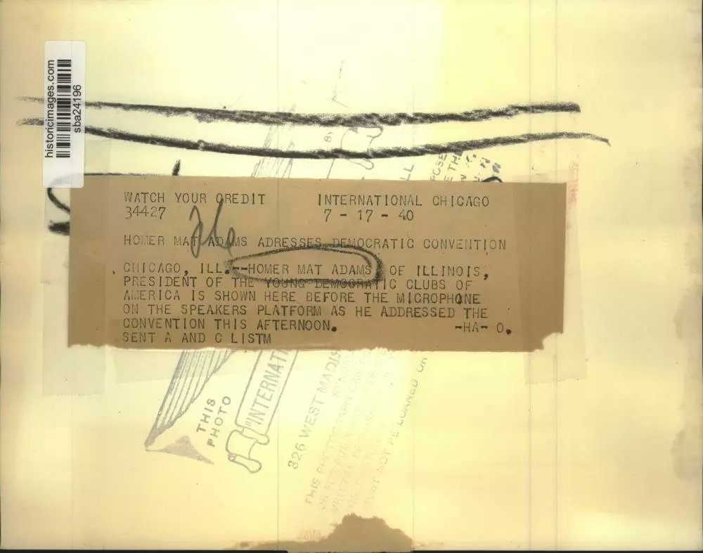 5Gables's tweet image. My Grandfather H. Mat Adams II, President of the Young Democrats of America, Addressing the Democratic Convention in Chicago, Il on July 17, 1940.
@sgtmitchell88 #VetsVote #ExecuteWithExcellence