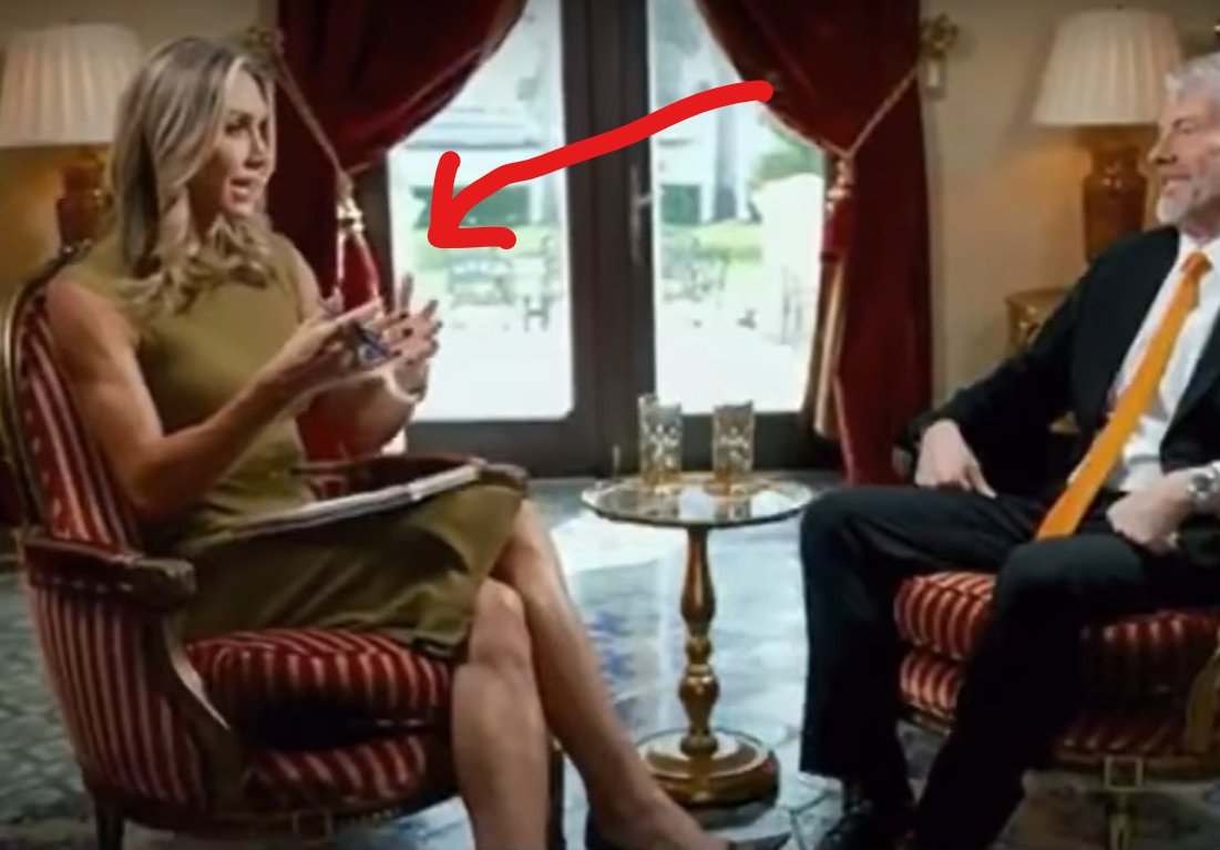 wineoneone's tweet photo. I'm only posting this because of all the stupid MAGA comments about Michelle, etc., but is this a man?? #LaraTrump  (not edited) https://t.co/UcwyjJPoz0
