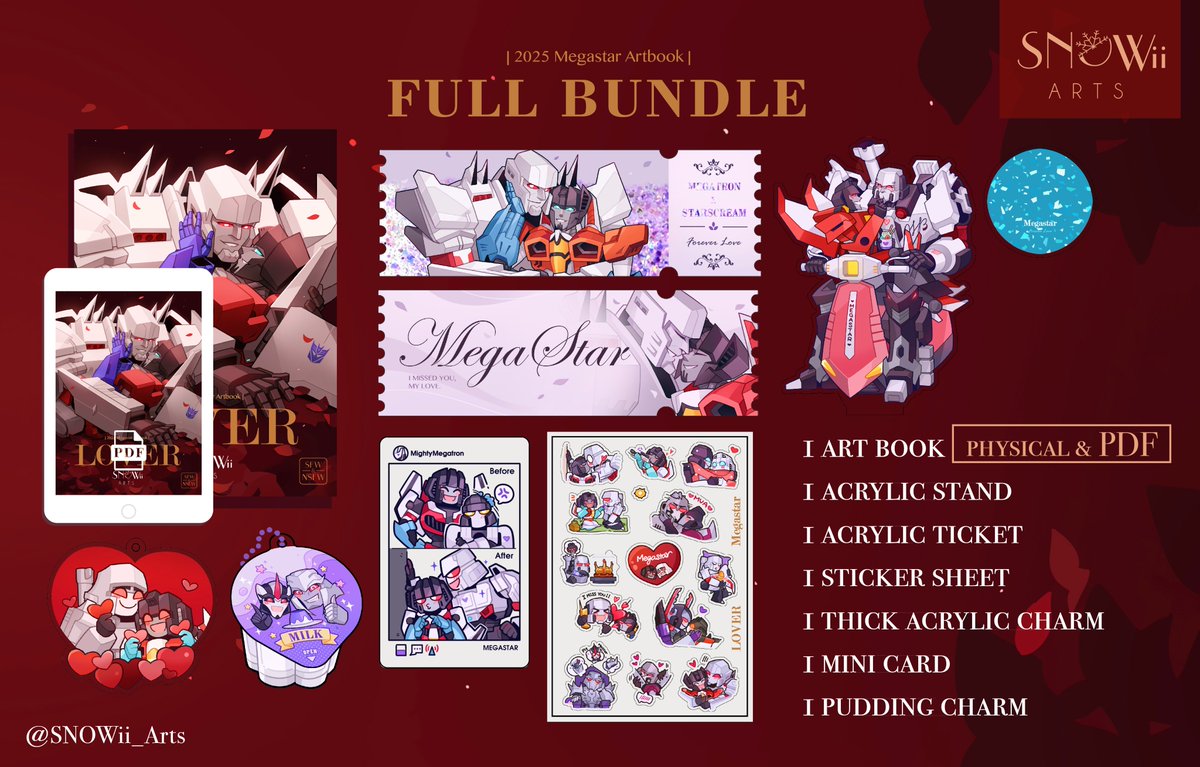 ⭐️PRE-ORDER OPEN⭐️
Hi! The pre-order for my #Megastar art book is open! You can see the description in my store!😊❤️

+Pre-order|3/17-4/30 Shipping|6/20-7/25
+SNOWii Shop| snowiiarts.bigcartel.com
*The digital version(PDF) will be available after Aug or Sep.
#transformers
