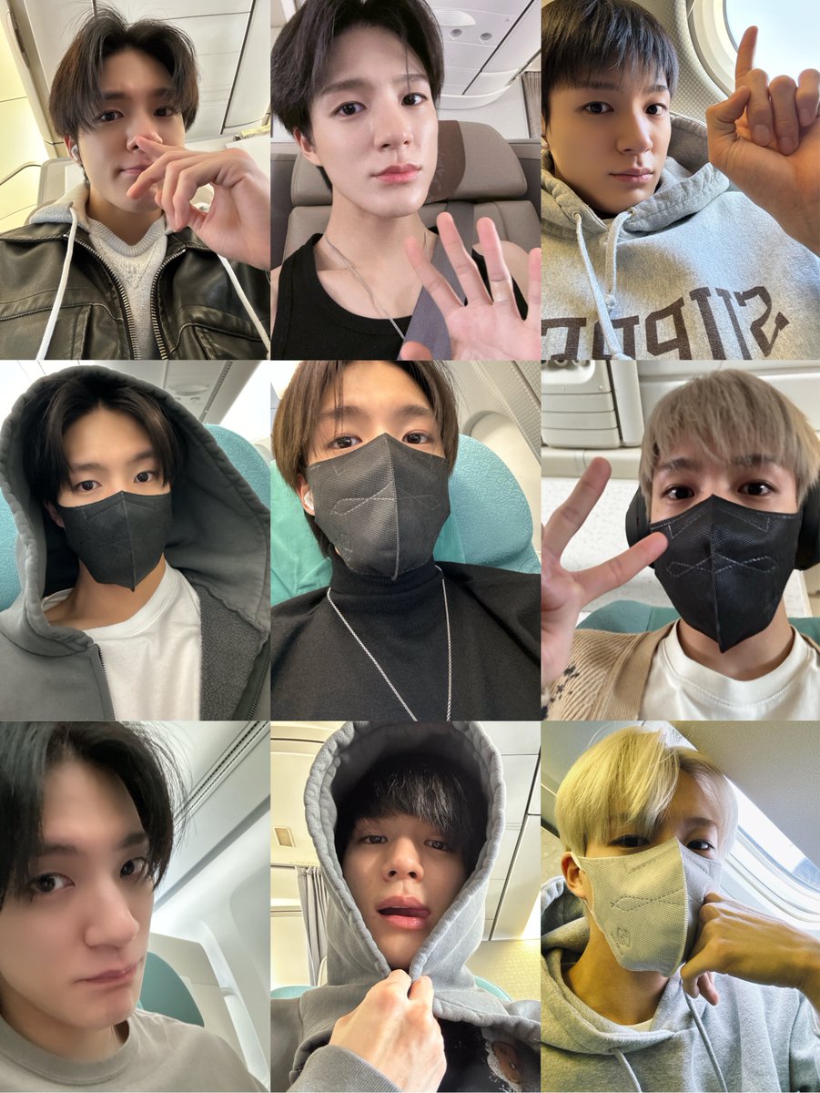 dive_into_nct's tweet image. 제노의 이륙전 비행기셀카 시리즈가 좋다고말해