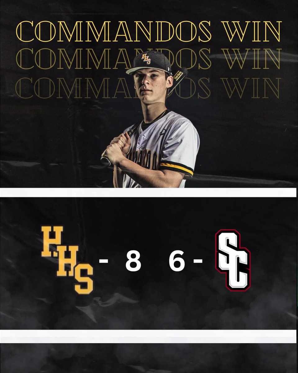 ⚾️ FINAL SCORE ⚾️
COMMANDOS 8
Stewart’s Creek 5

<a href="/Gavinmiller01/">Gavin miller</a> 3-4, 2RBI, 2SB
<a href="/JakobMurphy31/">Jakob Murphy</a>  WP, CG, 5K
<a href="/tylerharris07/">Tyler Harris</a> 2-2, RBI, 2R

#commandobaseball