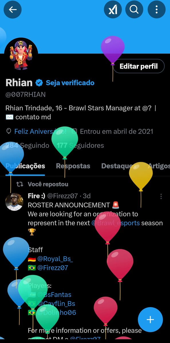 Subiu Balão 🎈🥳 
1.7 🙏