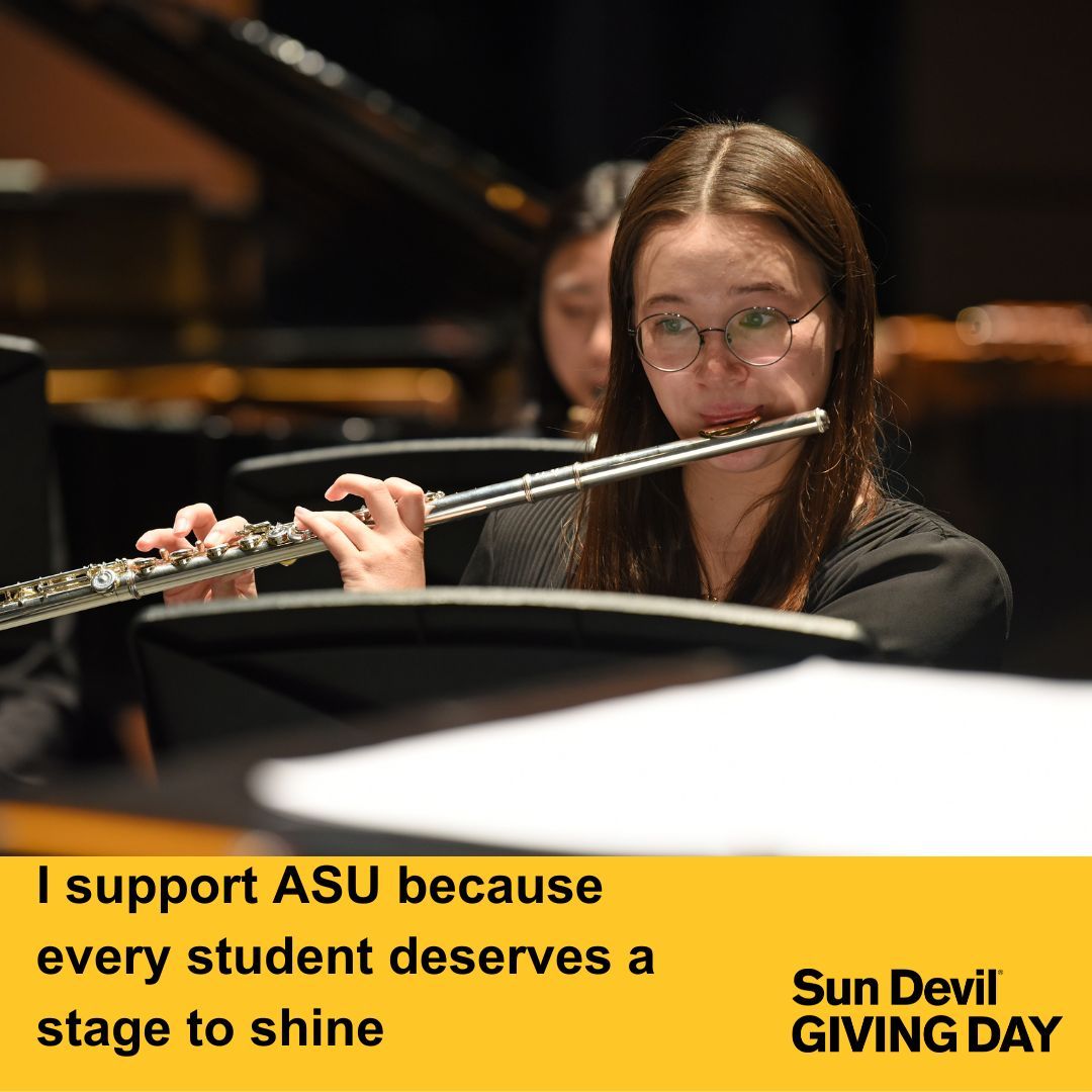 Sun Devil Giving Day is just around the corner! Please support ASU Wind Bands if you can—our students deserve it. You can find the donation link in our bio.

#ASUWindBands