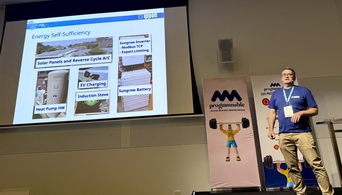 programmable (@nowprogrammable) on Twitter photo Catch Stephen Matich’s talk “My Home Green Energy Journey”  in Room204, to learn about his journey of converting his entire home to zero-emissions ! #nowprogrammable  #Melbourne #TechConference <a href="/nowprogrammable/">programmable</a> Catch Stephen Matich’s talk “My Home Green Energy Journey”  in Room204, to learn about his journey of converting his entire home to zero-emissions ! #nowprogrammable  #Melbourne #TechConference <a href="/nowprogrammable/">programmable</a>