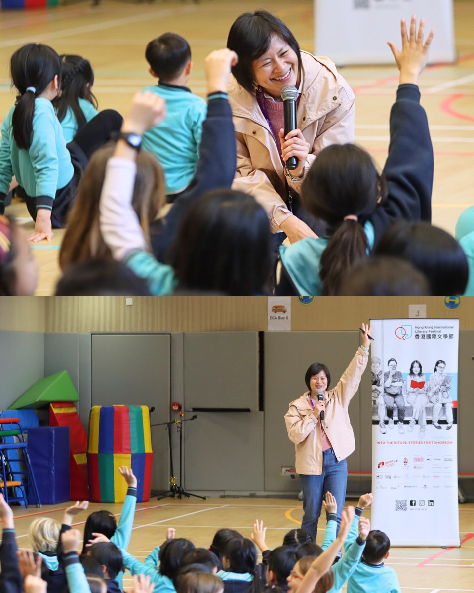 NAISHongKong's tweet image. 🎨📚 Maple Lam, an award-winning children’s book author and illustrator, to inspire our Year 3 and 4 students! Students were captivated by her behind-the-scenes process of creating comics and the fascinating origin story of her exciting series! 🌟✍️
#NAISHongKong#AuthorVisit