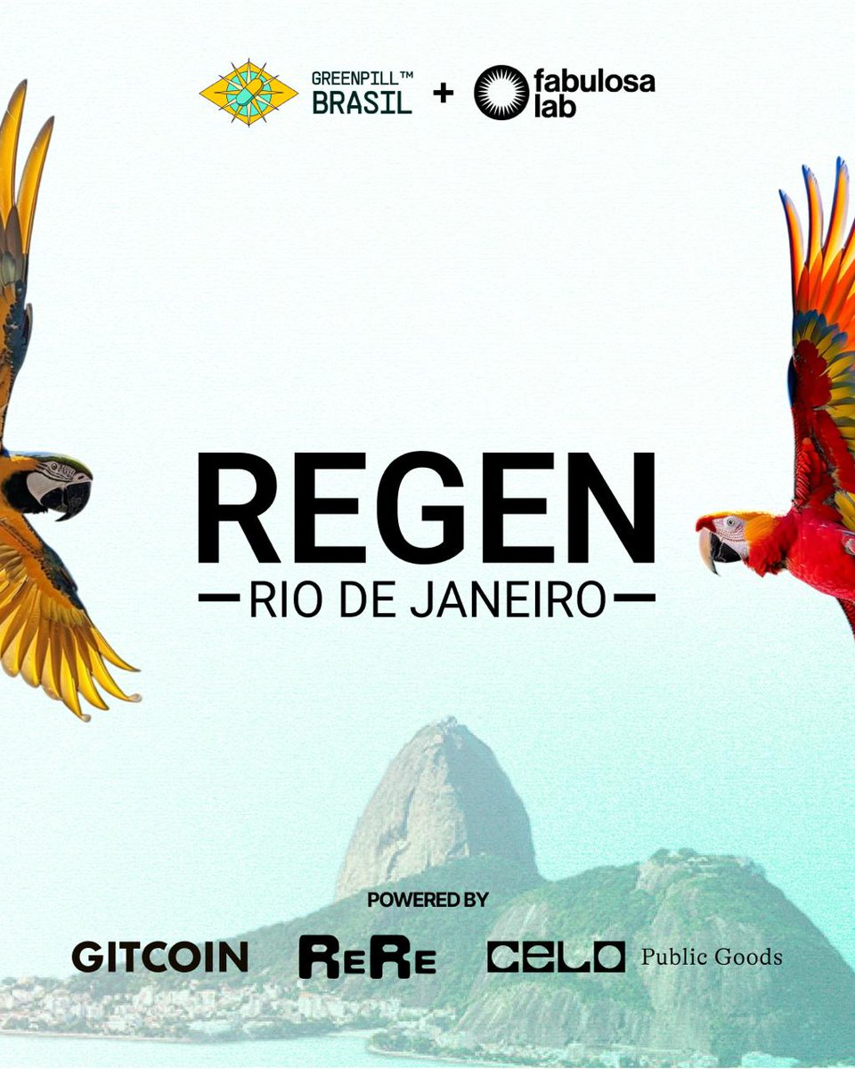 Greenpill Brasil (@greenpillbrasil) on Twitter photo 🌿 GG23 RegenRio 🌿
3-stage program empowering nonprofits in Rio de Janeiro!
1) Quadratic Funding Round ($13k in #USDGLO)
2) $7k direct for projects setting up their goals
3) $5k commitment pool for continued impact
<a href="/fabulosalab/">Fabulosa Lab</a> <a href="/rere_abundance/">abundance rere</a> <a href="/CeloPublicGoods/">Celo Public Goods ♻️</a> <a href="/gitcoin/">Gitcoin</a>
#Regen 🌿 GG23 RegenRio 🌿
3-stage program empowering nonprofits in Rio de Janeiro!
1) Quadratic Funding Round ($13k in #USDGLO)
2) $7k direct for projects setting up their goals
3) $5k commitment pool for continued impact
<a href="/fabulosalab/">Fabulosa Lab</a> <a href="/rere_abundance/">abundance rere</a> <a href="/CeloPublicGoods/">Celo Public Goods ♻️</a> <a href="/gitcoin/">Gitcoin</a>
#Regen