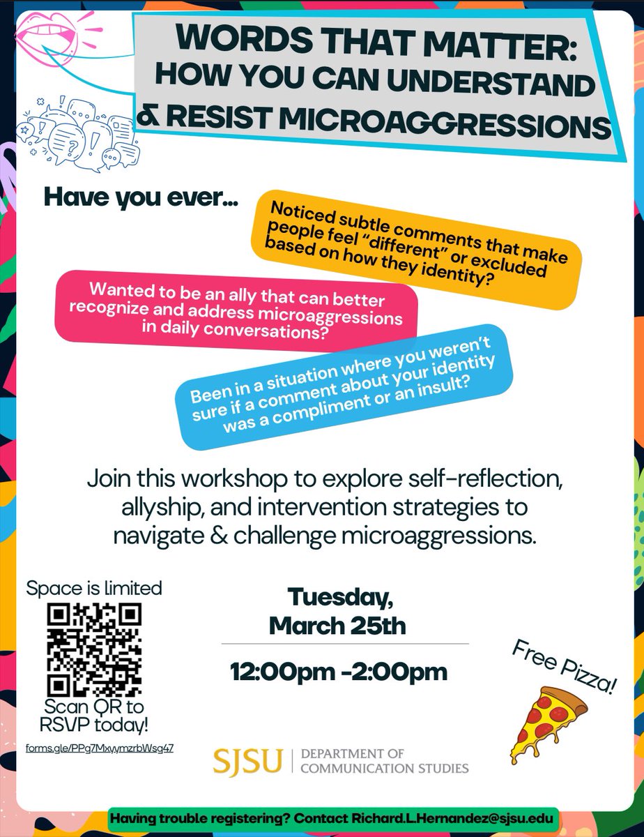 commsjsu's tweet photo. Hey Spartans! Join us for a self reflection workshop, and enjoy some pizza!!🍕 💙 https://t.co/L0Z3SSVVwV
