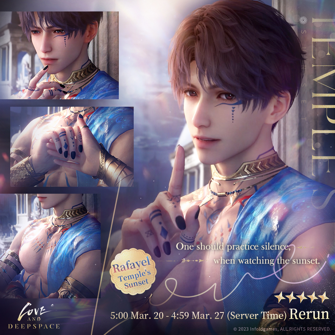 Love_Deepspace's tweet image. Love and Deepspace | Event Preview

🌊The 5-Star Rate UP Pool [When Tides Echo] Limited-Time Rerun will start soon.

🐚Event Duration: from 5:00 A.M. on Mar. 20 to 4:59 A.M. on Mar. 27 (server time)

🐚The 5-Star Rate UP Pool [When Tides Echo] Limited-Time Rerun Event
1. During…