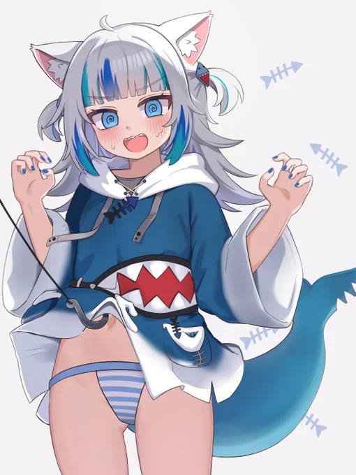 釣り上げられたサメちゃん#gawrt 