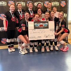 MaddieMo_VB's tweet image. So much fun when hard work pays off on the court! Alabama Jrs National 17's AAU Grand Prix champions! @helenavball