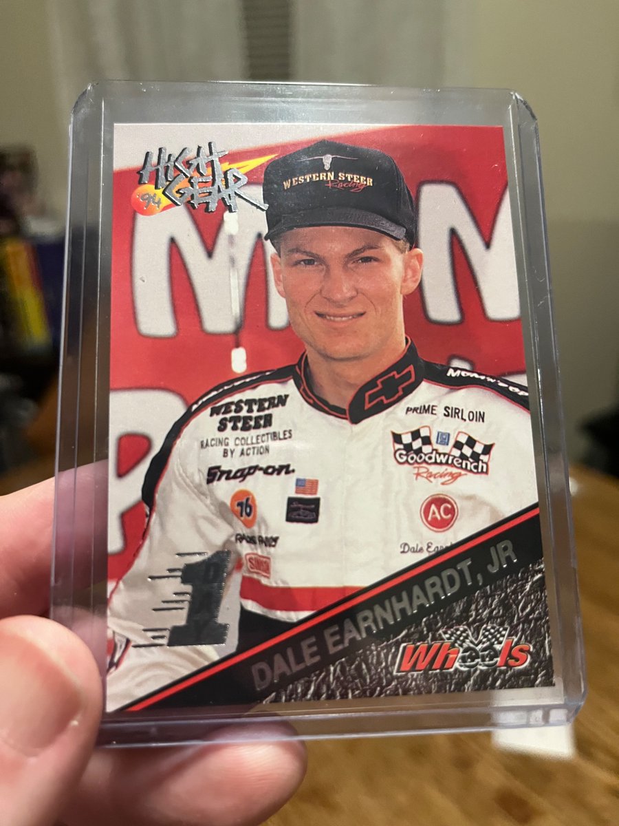 Pack of the day 3-17-25

1994 Wheels High Gear

Finally pulled the <a href="/DaleJr/">Dale Earnhardt Jr.</a> Rookie!