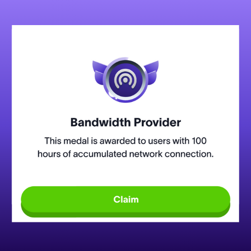 GM to all Nodepay Centurions! Do you have over 100 hours of bandwidth connection? Drop a screenshot and be in to win a lucky voucher 🎟