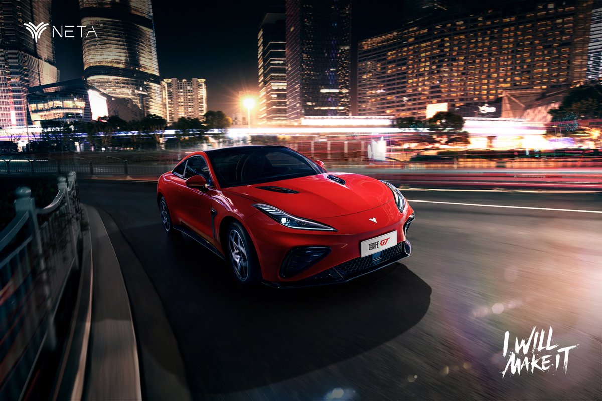 netaautoglobal's tweet image. Feel the thrill⚡Neta GT’s dynamic curves and exhilarating performance deliver pure adrenaline on every drive.
Further more：netaauto.co 
#NetaAuto #NetaGT #WowNeta