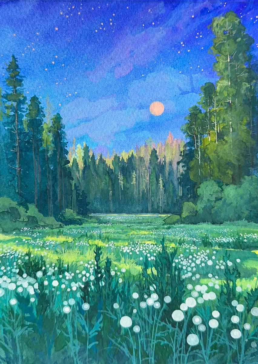 Happy St. Patrick’s day. Green is my favorite color to a degree that borders on obsessive. Also I love Ireland from afar and am some fairly substantial slice Irish. 
Anyway- green paintings I’ve done in the last year.