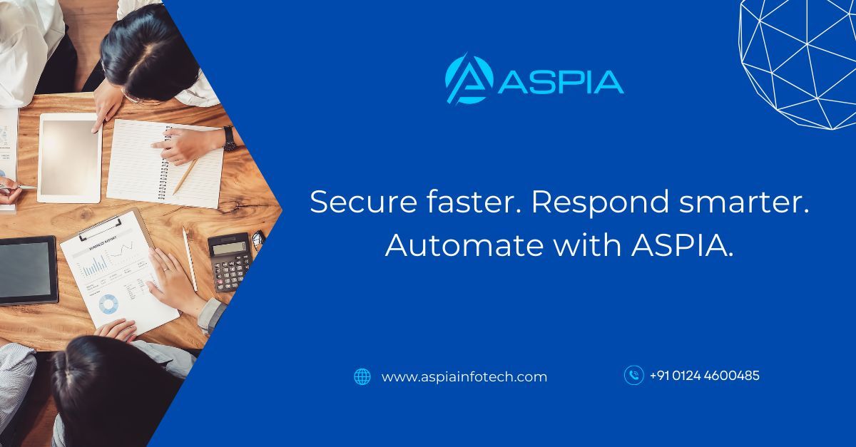 AspiaInfotech's tweet photo. Manual security can’t keep up with evolving threats. Automation helps by:
🔹 Eliminating Errors 
🔹 Faster Response 
🔹 Improving Efficiency

At #ASPIA, we automate #VulnerabilityManagement, #IncidentManagement, and #GRC to keep you ahead of threats.

#Cybersecurity #Automation https://t.co/Ohh5q66ogo
