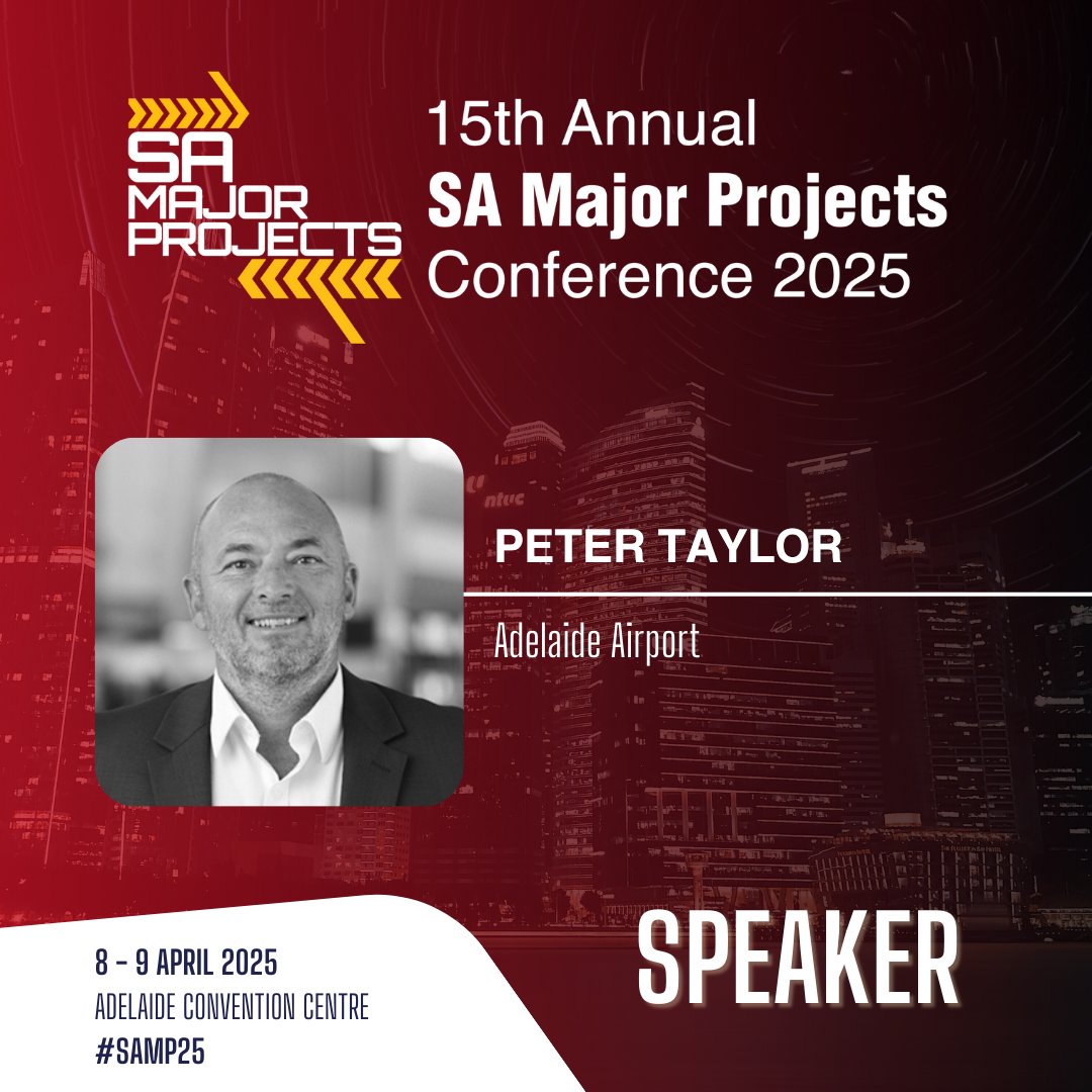 expotradeglobal's tweet photo. Expotrade Global is pleased to welcome Peter Taylor to the 15th Annual South Australian Major Projects Conference 2025, to be held on April 8-9 at the Adelaide Convention Centre

Visit: https://t.co/0XMV2tXJ5p

#SAMP25 #SAMajorProjects #BuildingSA #UrbanRenewal #AdelaideEvents https://t.co/U3yyLnQ0Ag