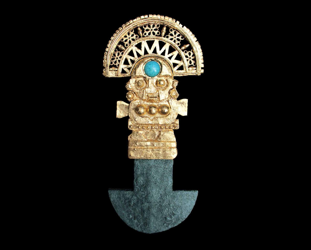 We find the symbolism of the Nellians all over the world and throughout history, for example in South America. The Inca knife that archaeologists found during excavations in Peru in 2013 carries the three circles (at chest height) of the figure on the handle.