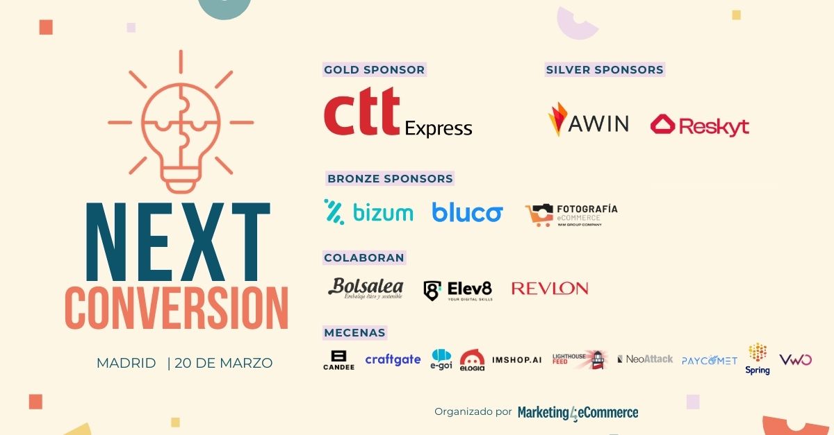 Mkt4eCommerce's tweet photo. Recuerda, marketer, ser agradecida es una virtud ☺️
Por eso, queremos darles las gracias a los que nos han ayudado a hacer posible el #NEXTConversion el 20 de marzo en Madrid:
Nuestros queridos patrocinadores 🫶 https://t.co/vCWhcqS1uV