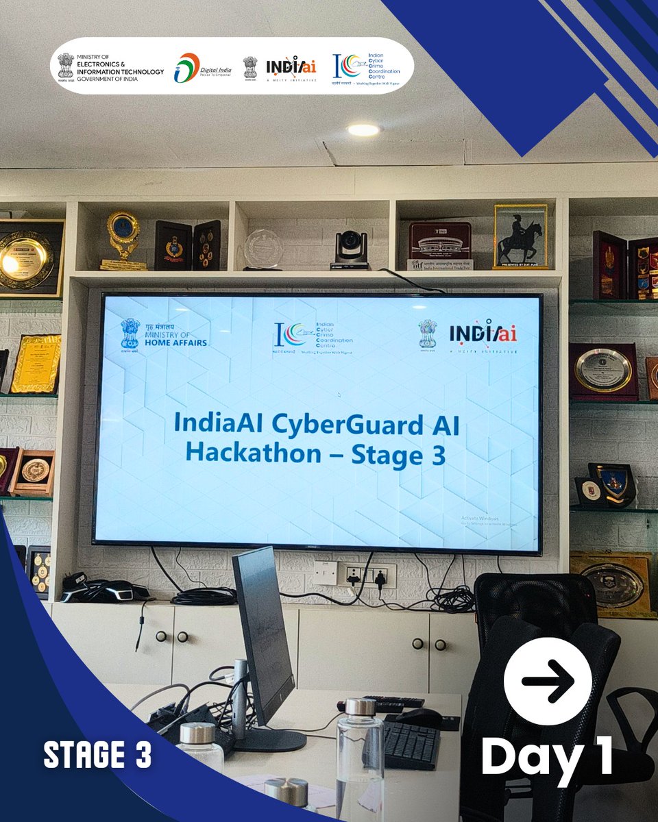 OfficialINDIAai's tweet photo. Stage 3 of the IndiaAI CyberGuard AI Hackathon Begins!
๐ธ Swipe through to catch the energy and determination!
#CyberGuardAI #AIforCybersecurity #IndiaAI #Hackathon https://t.co/hXglrKTGQd