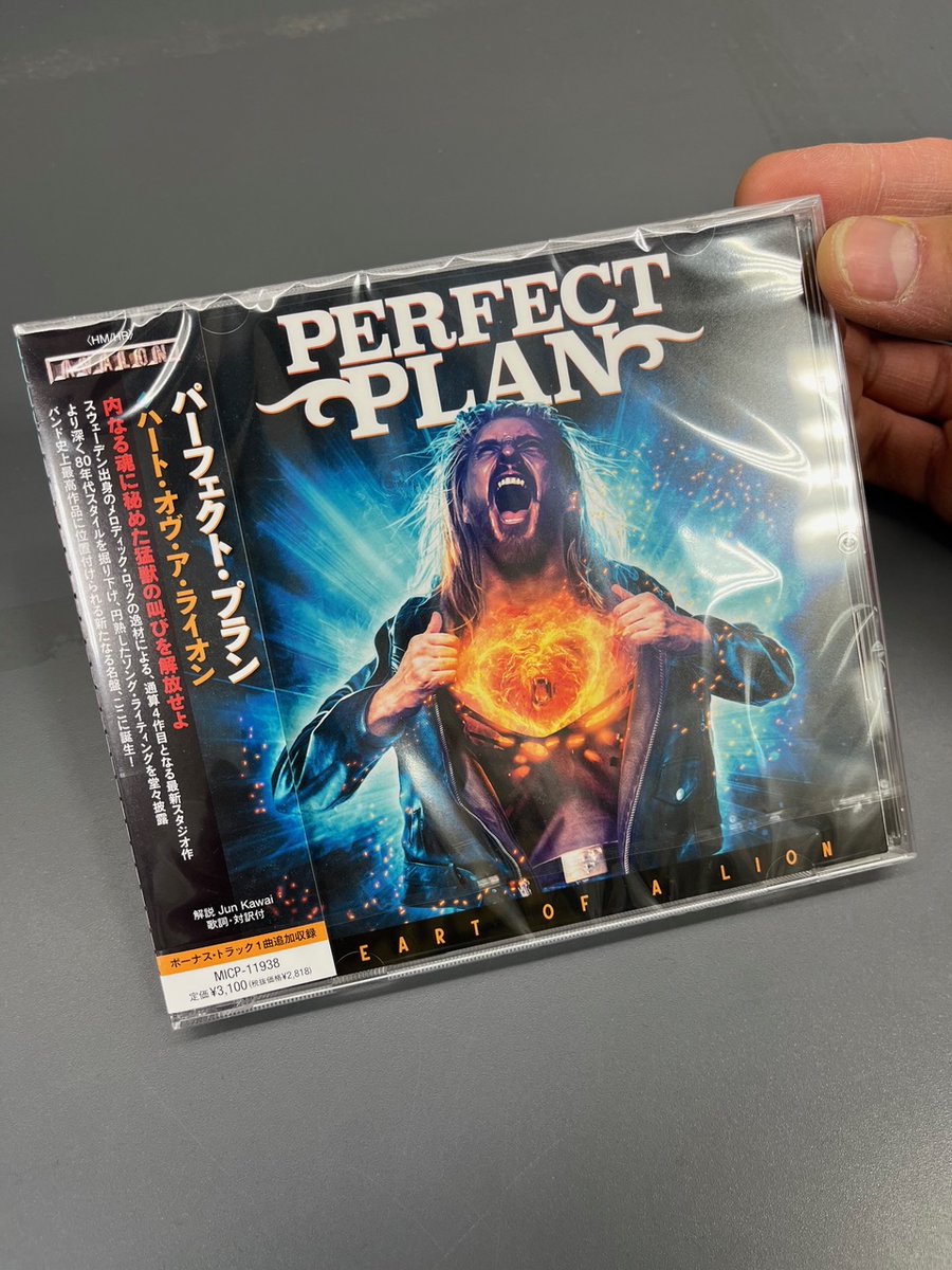 TOWER_AbenoHoop's tweet image. 【#PerfectPlan】 

PERFECT PLAN
『ハート・オヴ・ア・ライオン』
国内盤CD本日入荷致しました⚡️⚡️

80年代のAORサウンドにしっかりと根ざした新たなるメロディック・ロックな内容！絶賛発売中！
👉tower.jp/item/6653894
#洋楽 
(西)