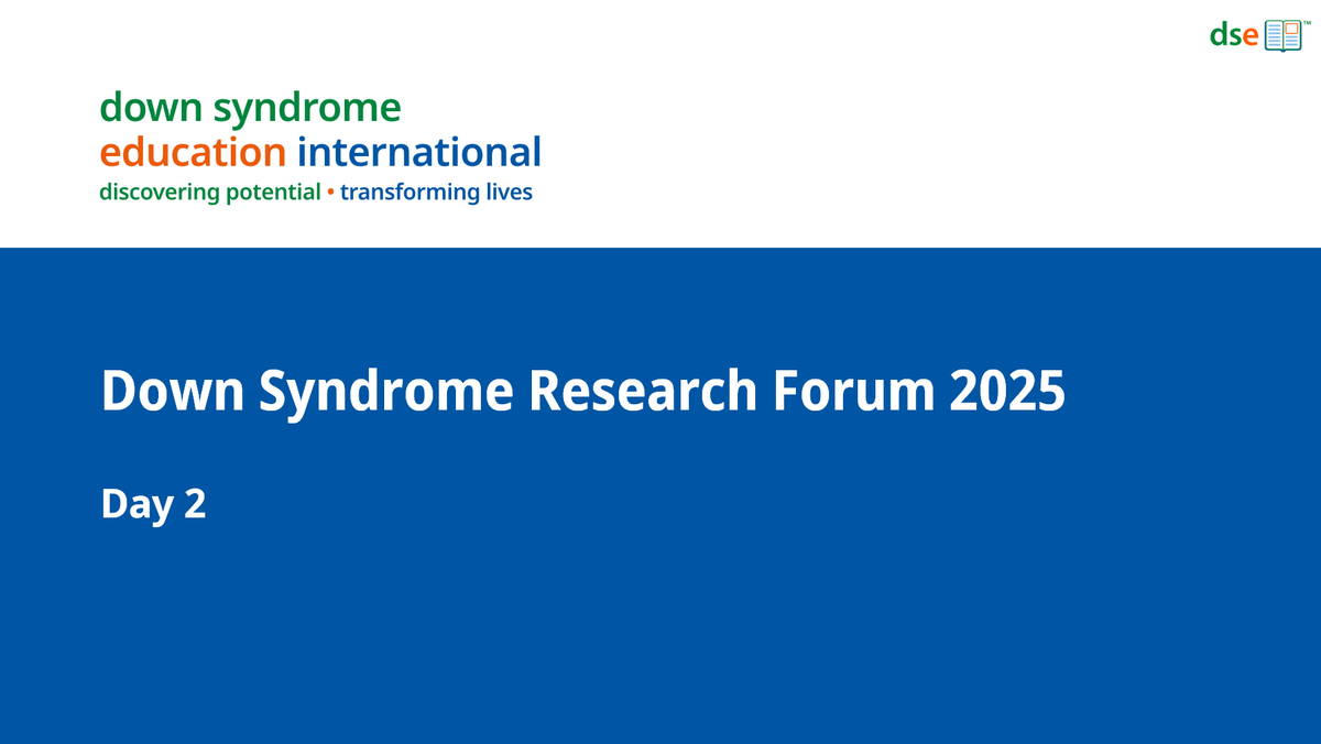 Looking forward to Day 2 of the #DownSyndrome Research Forum.

Follow along on Bluesky: bsky.app/profile/dseint…