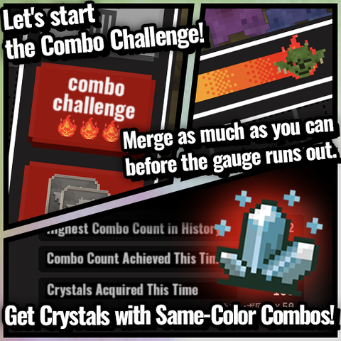 TwelveGoblins's tweet photo. ＼✨🧌NEW Feature Unlocked: Combo Challenge!🎉🧌✨／

Woohoo! Goblins in TGWiz have just uncovered a thrilling new adventure! 🌟
Say hello to 【Combo Challenge】, the ultimate test of your merging skills!🔥

🎮 How to Play 🎮
1️⃣ Merge goblin panels within 3 seconds to trigger Combo Mode!
Keep that streak alive, and watch goblins spawn like crazy! 🧌🧌🧌

2️⃣ Merge goblins of the same color for a Same-Color Combo!
Every Same-Color Combo rewards you with 40 Crystals! 💎✨

3️⃣ Break the records with EPIC combo streaks!
Show off your goblin mastery and chase down that high score! 🏆🔥

Ready to dive into the chaos, my bold goblin friends?
Push your limits and rule the dungeon in Combo Challenge! Har har har! 🧌✨
Telegram: https://t.co/PeiHjZeG7u
LINE: https://t.co/AFBNf0JccW

#TGWiz #WizardryBC #ComboChallenge