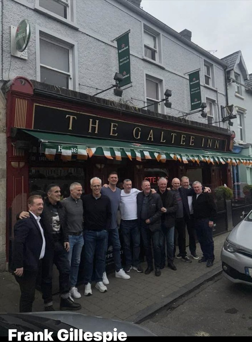 This could be photo of the year . We had an amazing get together. The lads still gel together as if they were playing today. The Slagging banter laughs joy and fun we had over the last few days was phenomenal. I’m privileged to have been part of this group for all those yrs. OLE