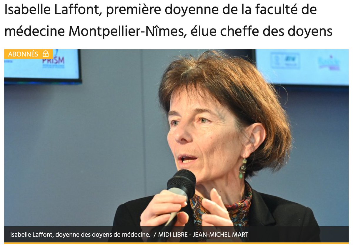 Fanny Dombre-Coste (@f_dombrecoste) on Twitter photo Félicitations pour ce doublé !
1ère femme doyenne de la <a href="/FacultemedMPL/">Faculté de Médecine Montpellier-Nîmes</a> depuis 800 ans !
1ère femme doyenne des doyens !
Bravo pour votre engagement total au service de notre territoire de santé et nos étudiant.e.s
<a href="/Philippe_Auge/">Philippe Augé</a> <a href="/umontpellier/">Université de Montpellier</a> <a href="/MDelafosse/">Michaël Delafosse</a> Félicitations pour ce doublé !
1ère femme doyenne de la <a href="/FacultemedMPL/">Faculté de Médecine Montpellier-Nîmes</a> depuis 800 ans !
1ère femme doyenne des doyens !
Bravo pour votre engagement total au service de notre territoire de santé et nos étudiant.e.s
<a href="/Philippe_Auge/">Philippe Augé</a> <a href="/umontpellier/">Université de Montpellier</a> <a href="/MDelafosse/">Michaël Delafosse</a>