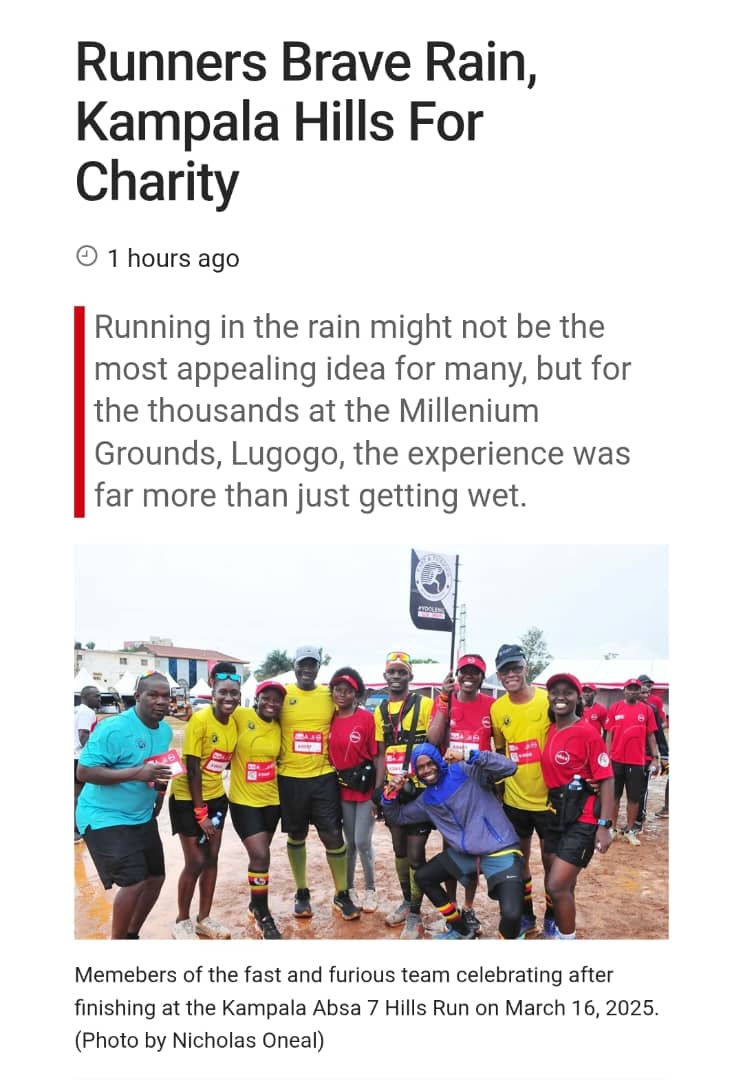 What rain? What hills?

We are happy to have contributed to changing her story. newvision.co.ug/category/enter…
<a href="/AbsaUganda/">Absa Bank Uganda</a> <a href="/Kh3Kampala/">Kampala Hash House Harriers</a> 
#AbsaKH37HillsRun