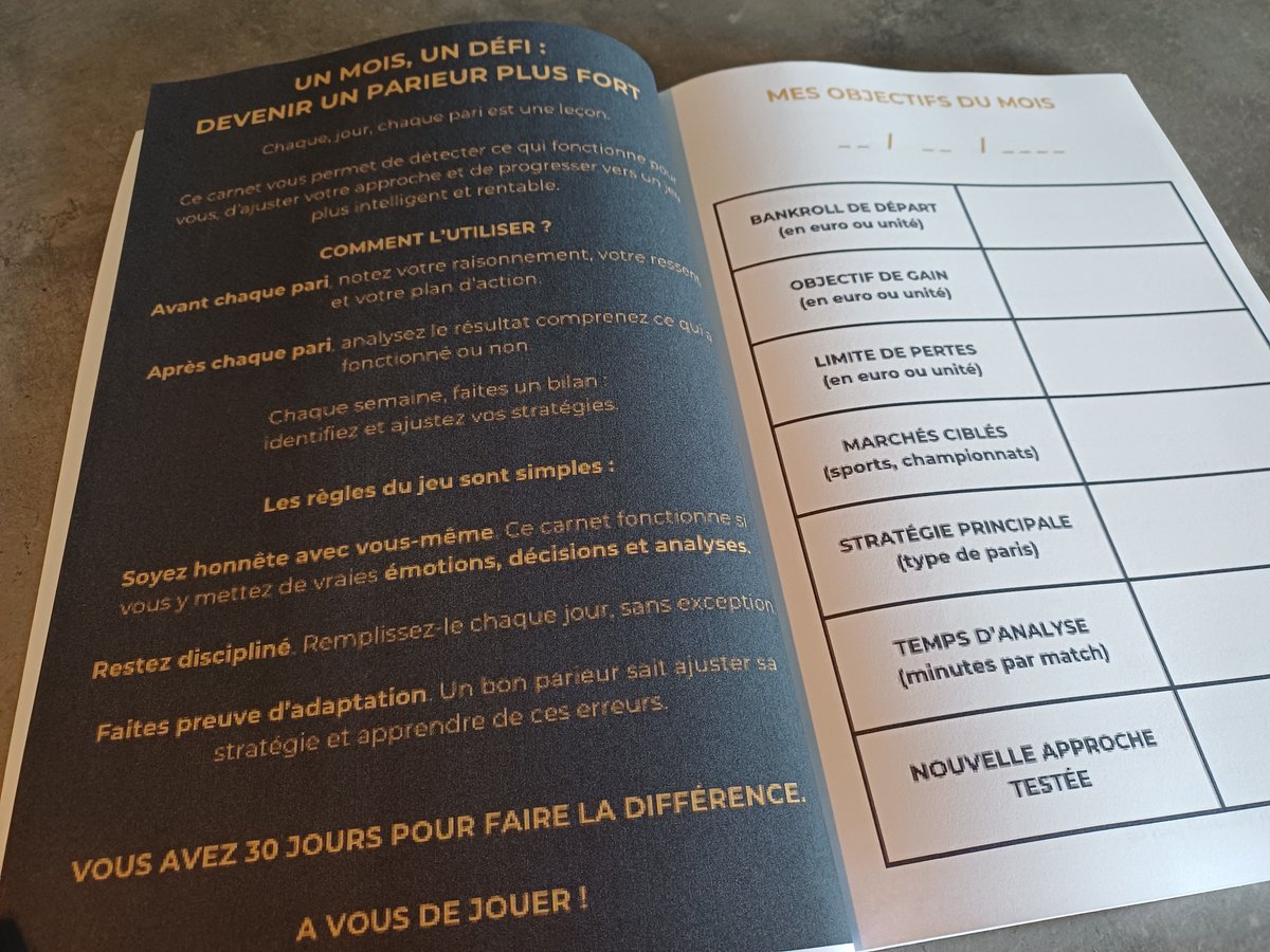 shadowparieur's tweet image. THREAD : Pourquoi et comment utiliser ce carnet pour enfin parier intelligemment 🎯📖 👇👇👇