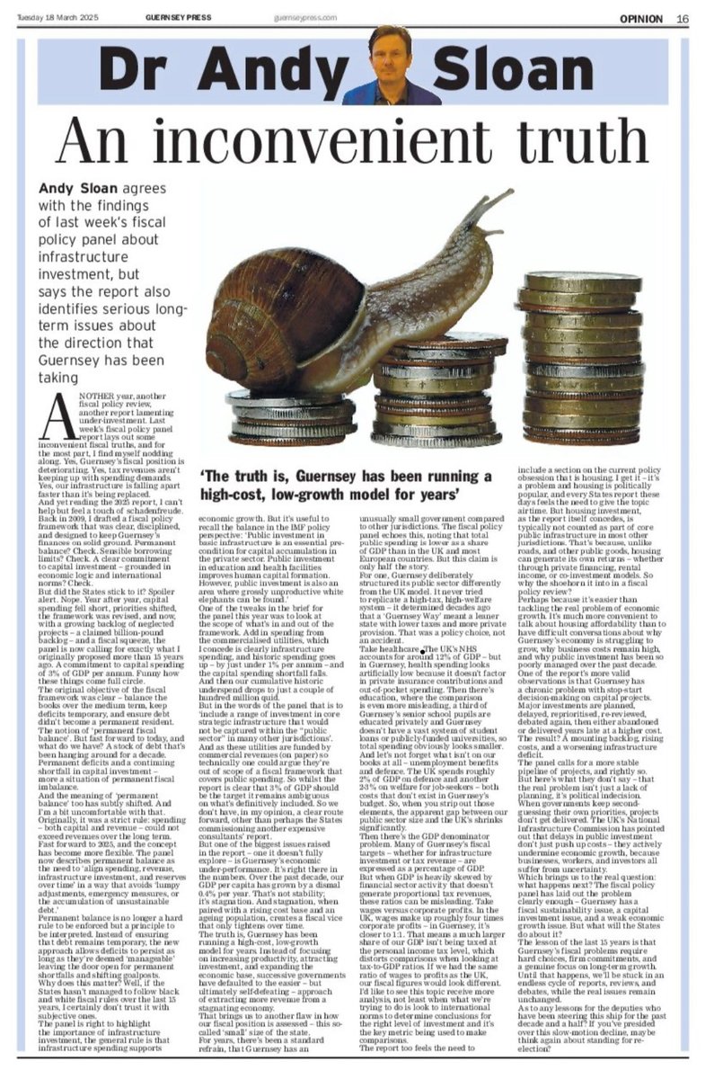 ‘Any lessons for the Deputies who have been steering this ship for the past decade and a half? If you’ve presided over this slow-motion decline, maybe don’t bother standing for re-election?’ My review of last week’s Fiscal Policy Panel report. ⁦⁦<a href="/mannoguernsey/">Nick Mann</a>⁩