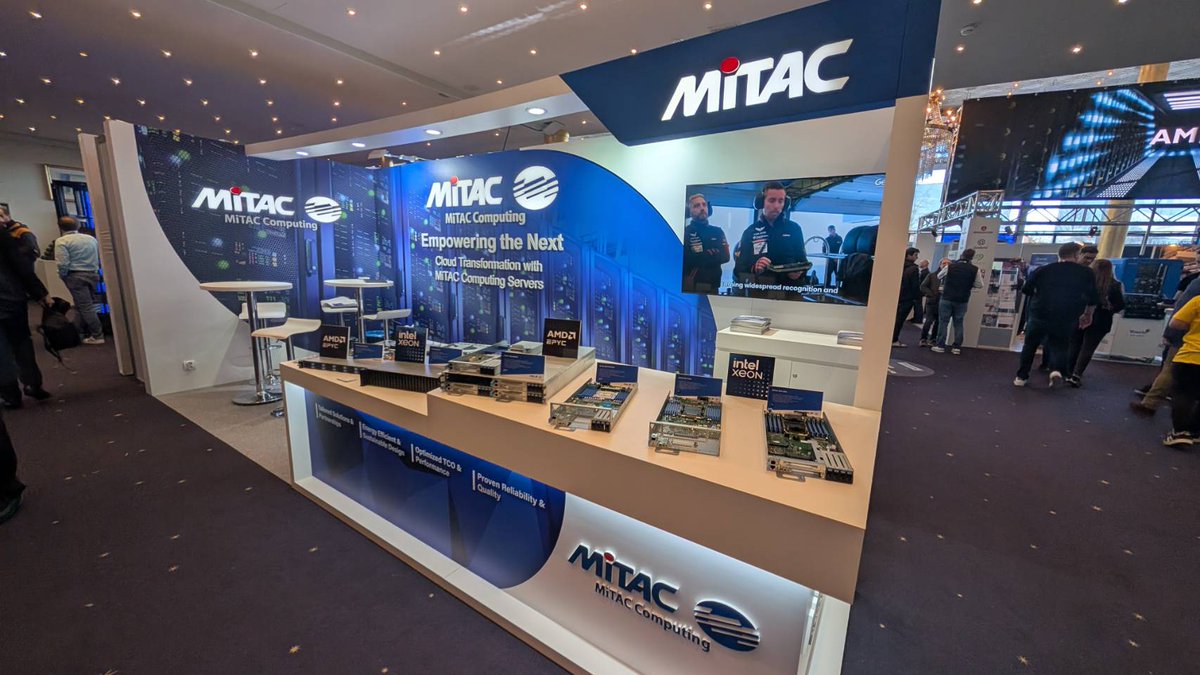 MiTACcomputing's tweet image. 🚀 We’re at #CloudFest 2025! 

🚀 Visit Booth H12 &amp;amp; H13 (March 17-20) to explore our latest AI, HPC &amp;amp; cloud servers. 

Meet our team &amp;amp; see innovation in action! 🔥 

#MiTACComputing #DataCenter #HPC #CloudInfrastructure