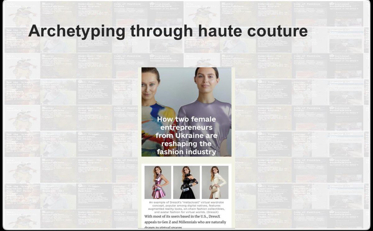 DecodingTrolls's tweet image. ⚡️Counter Disinfolklore: Controlling War Magic

“…In Counter Disinfolklore, we consciously disrupt archetypal identities…

We forge our own archetypes. 

We engage in conscious memetic warfare according to certain rules of engagement, which Counter Disinfolklorists like us need…