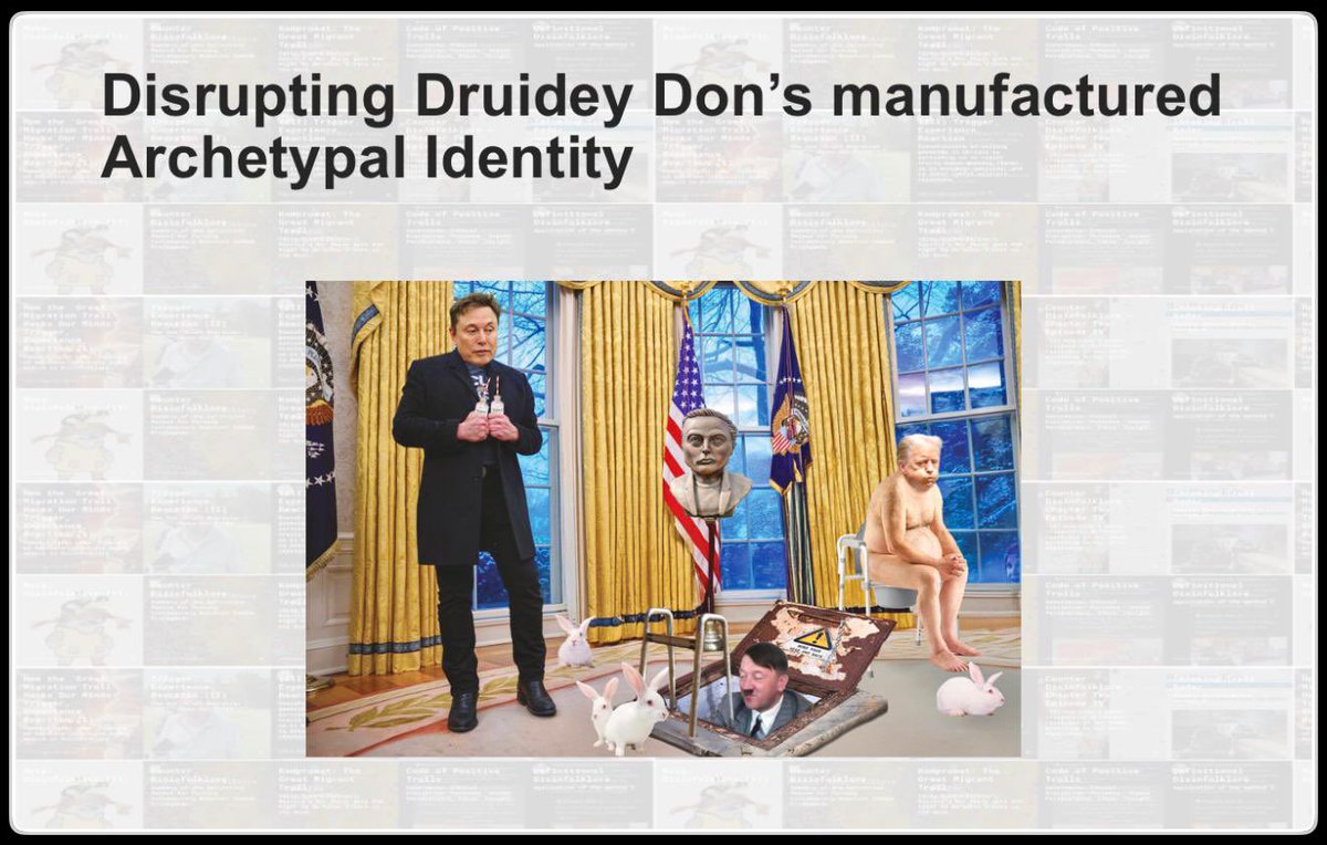 DecodingTrolls's tweet image. ⚡️Counter Disinfolklore: Controlling War Magic

“…In Counter Disinfolklore, we consciously disrupt archetypal identities…

We forge our own archetypes. 

We engage in conscious memetic warfare according to certain rules of engagement, which Counter Disinfolklorists like us need…