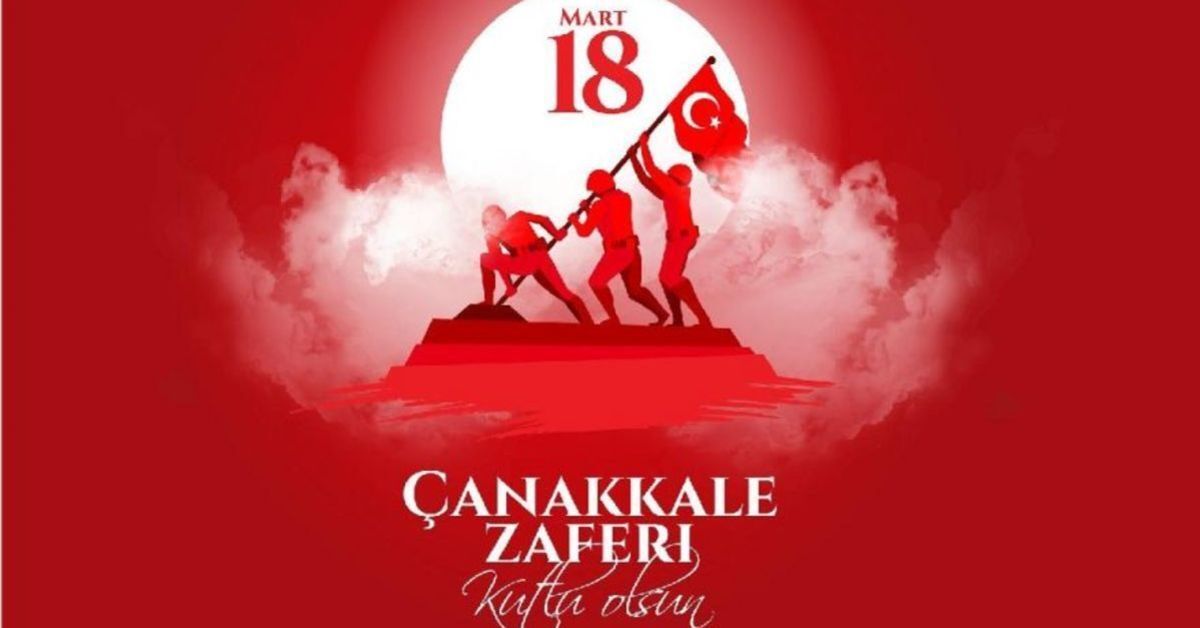 Çanakkale Zaferi'nin 110. yıl dönümünde, vatan uğruna canlarını feda eden kahramanlarımızı rahmet ve minnetle anıyoruz.