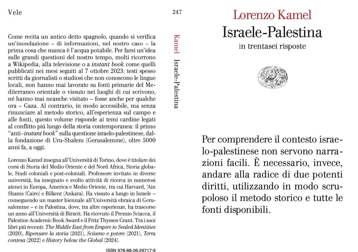 Israele-Palestina — Giulio Einaudi editore.

Da oggi nelle librerie.

einaudi.it/autori/lorenzo…