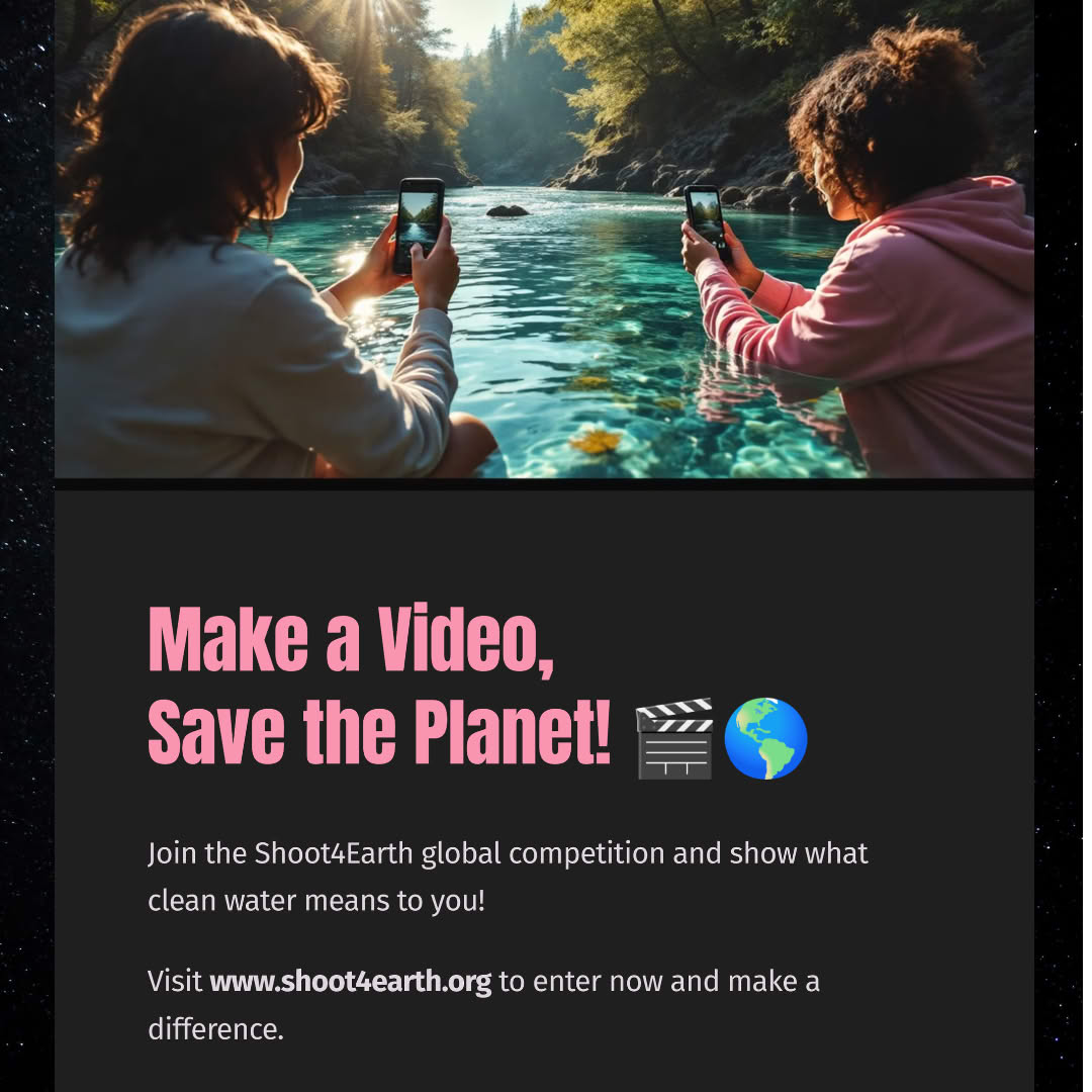 Our friends Shoot4Earth are running the 24-hour global filmmaking marathon to help environmental thinking...

Join this Saturday March 22nd(:-))
shoot4earth.org/?fbclid=IwY2xj…