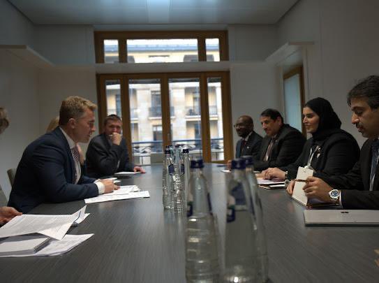 Minister of State for International Cooperation <a href="/MANAlMisned/">مريم بنت علي المسند</a> Meets Norway’s Deputy Foreign Minister

#MOFAQatar