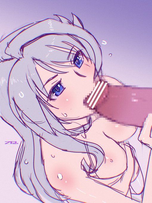 地衛理 紺堂式口腔ご奉仕自主練中 ラフ 