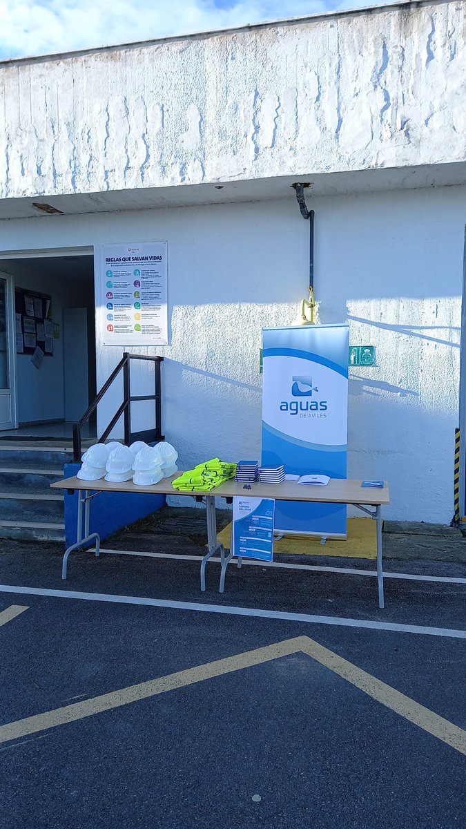 👏👏Ya estamos listos para recibir a los primeros asistentes de la jornada de #puertasabiertas en la #ETAP de La Lleda con motivo de la #SemanadelAgua 💧

<a href="/AguasdeAviles/">Aguas de Avilés</a>
