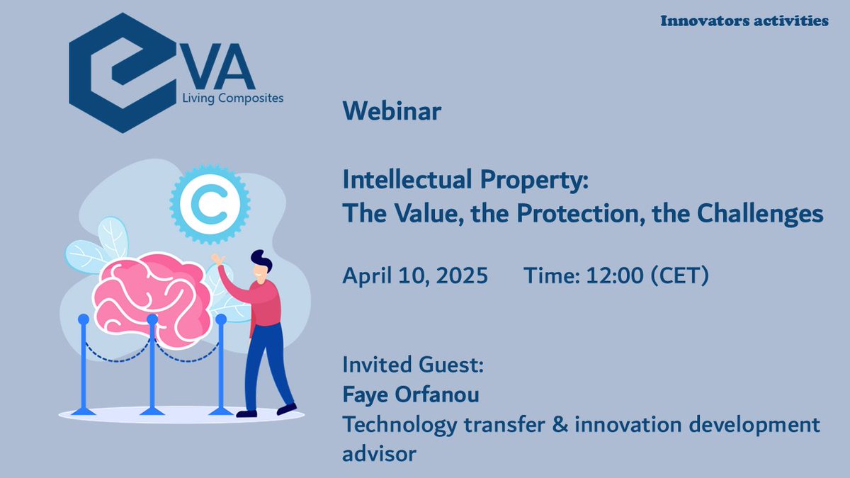 We are pleased to announce an exclusive webinar for our Innovators and all the consortium members, focusing on Intellectual Property Rights (IPRs) and their role in R&amp;D projects.
#IntellectualProperty #IPRights #Innovation #ConsortiumEvent #Innovators