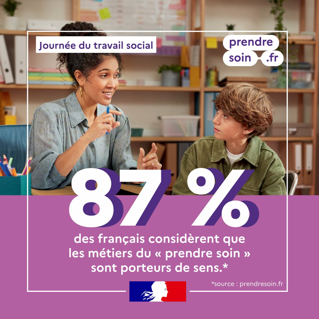 #JourneeDuTravailSocial | Protéger, soutenir, accompagner les plus vulnérables : les professionnels du travail social apportent un soutien concret dans des contextes aussi divers que la petite enfance, la protection de l’enfance, le grand âge, le handicap ou la grande précarité.