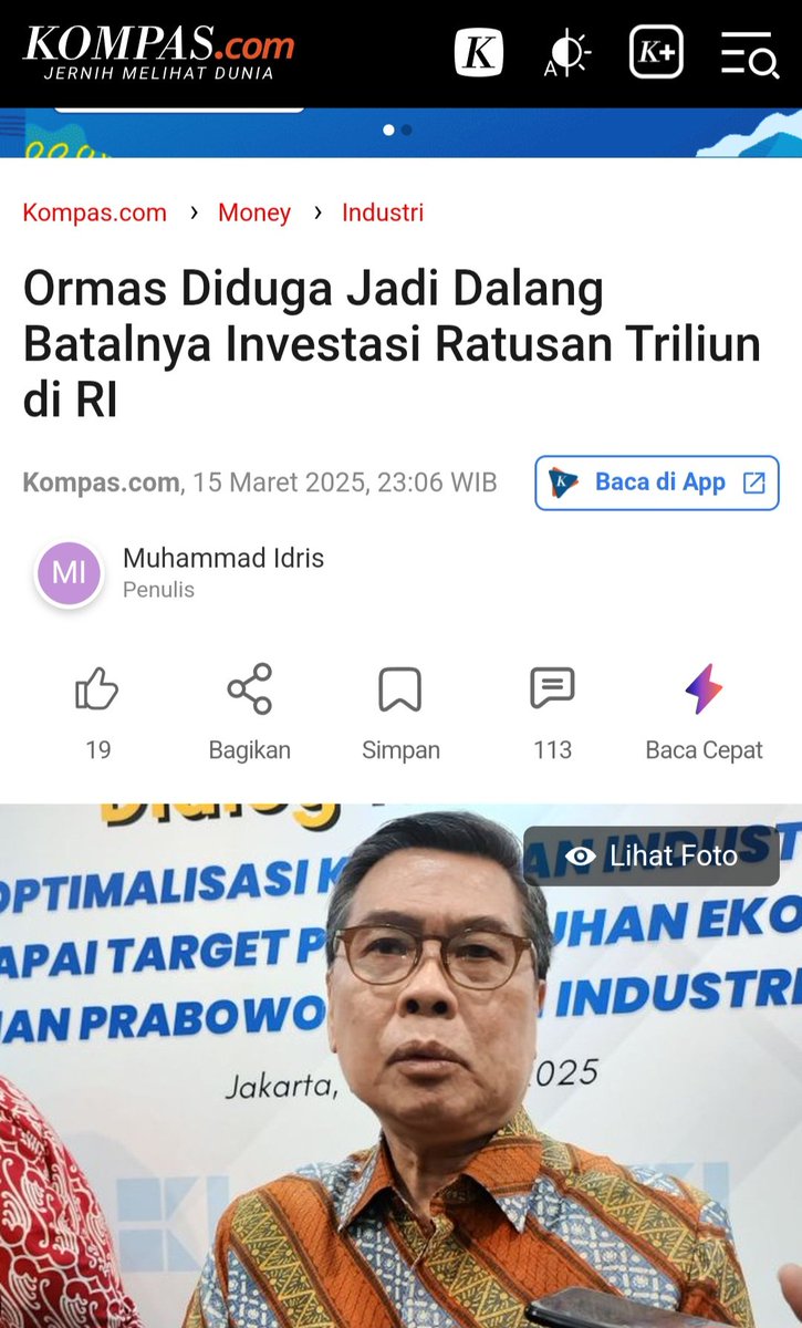 Paket komplit nich 
IHSG turun, rupiah turun, hutang bertambah, APBN defisit, investor pada kabur, PHK byk terjadi dimana2
Masih ada yg bilang Indonesia baik2 sj🤪
cnbcindonesia.com/research/20250…