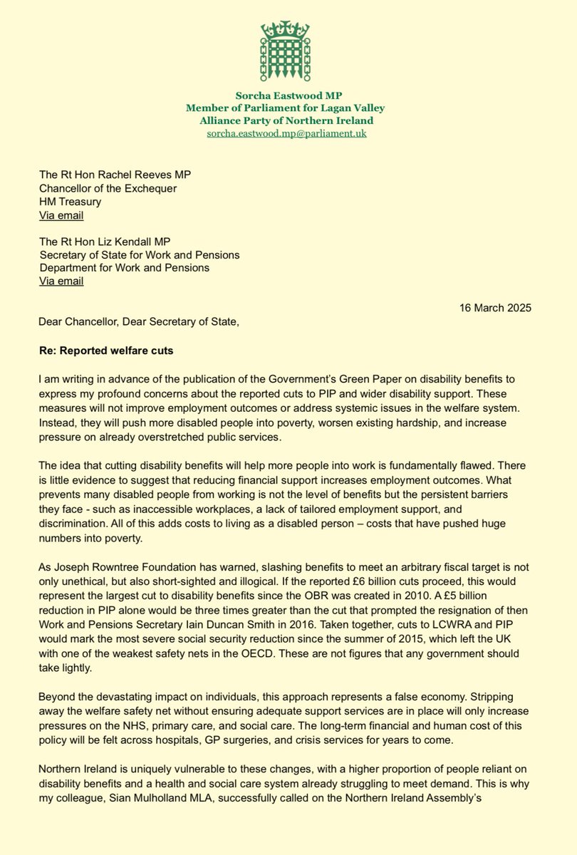 Sorcha Eastwood MP tweet media