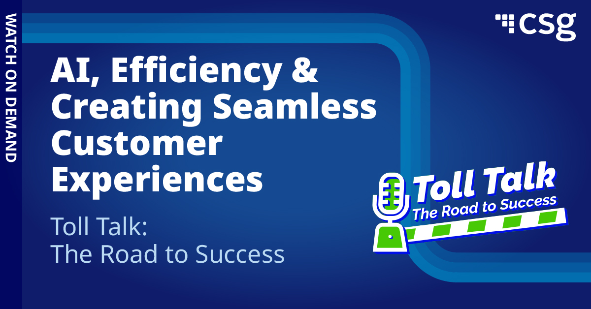 csg_i's tweet image. 🚗 Check out Pat Wicketts' interview with the @tolltalkpodcast as he discusses the future of the #tolling and transportation industry. Watch the session here. 👉 spr.ly/6018056v2

#AI #CustomerCommunications