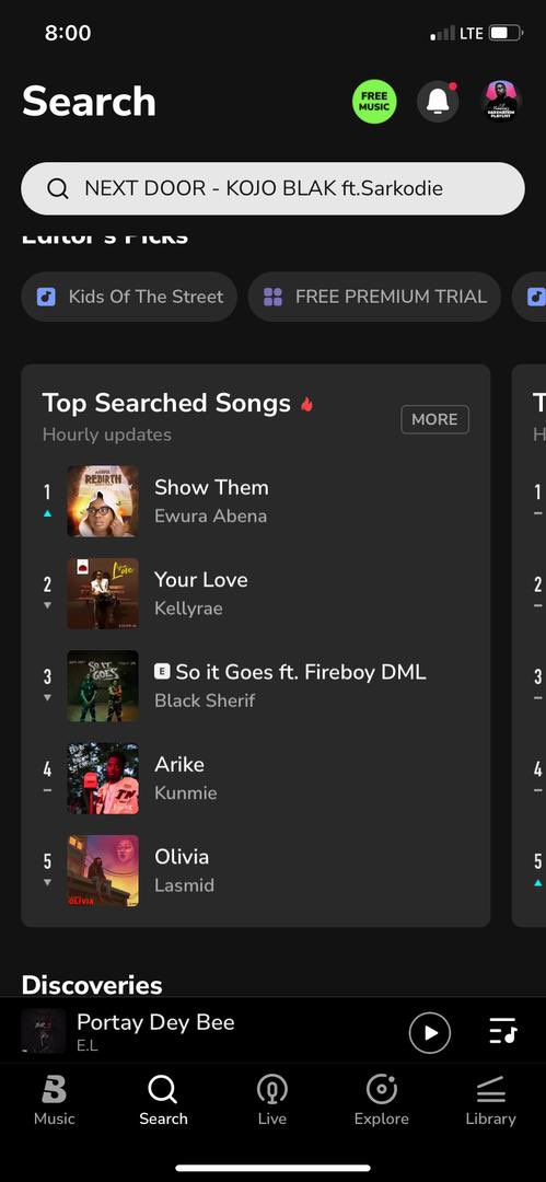 NEBASARK's tweet photo. Currently the trending song in Ghana now Show them .. the song enter ruff ruff @EwuraAbenaMusiq take your flowers👌🔥 nacee be too good https://t.co/WjCvwVkDSM