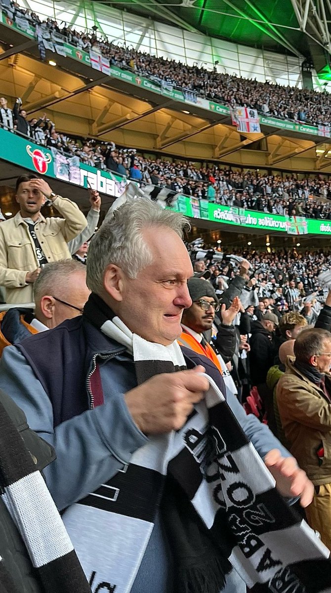 NUFCBlog.co.uk (@nufcblogcouk) on Twitter photo The emotions I felt on Sunday are hard to put into words, but these pictures sum it up for me. 
This is my dad. He's 64. Before Sunday, he'd not witnessed a Newcastle goal at Wembley, never mind a win.
He's faced so many battles in life and he was struggling at times over the The emotions I felt on Sunday are hard to put into words, but these pictures sum it up for me. 
This is my dad. He's 64. Before Sunday, he'd not witnessed a Newcastle goal at Wembley, never mind a win.
He's faced so many battles in life and he was struggling at times over the