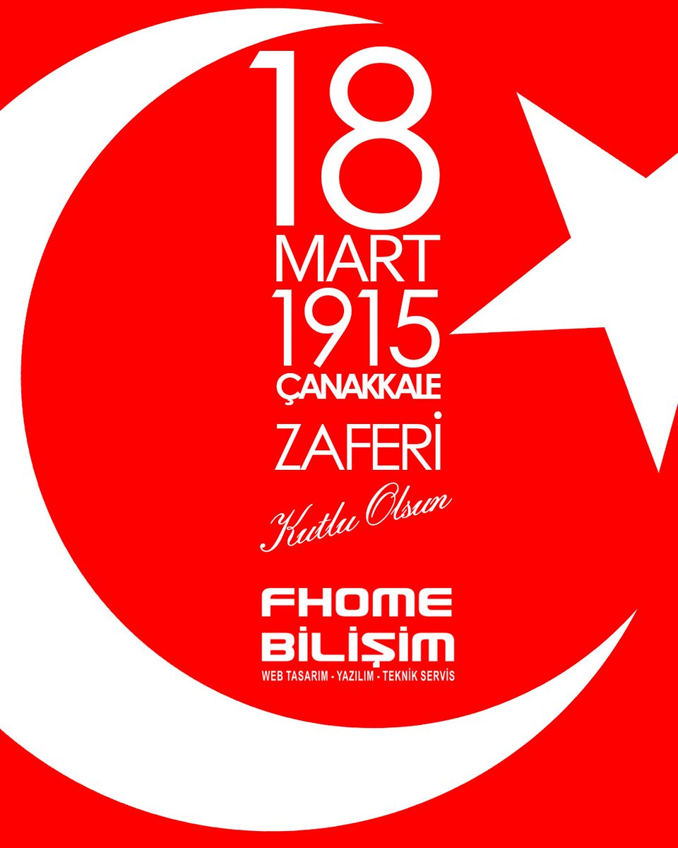 FhomeBilisim's tweet photo. 🇹🇷 “Çanakkale Geçilmez!” 🇹🇷
Bugün, vatan uğruna canlarını feda eden kahramanlarımızı rahmet, minnet ve saygıyla anıyoruz.
18 Mart 1915, bir milletin bağımsızlık destanıdır! 🏅 #ÇanakkaleZaferi #18mart1915 #18martçanakkalezaferi🇹🇷 #18martçanakkalezaferi https://t.co/nAxAOe3ts0